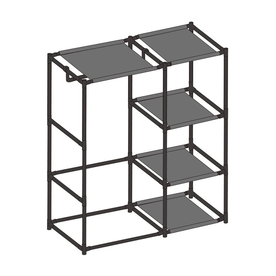 押し入れハンガーラックワイド3段 押し入れラック 押し入れ用 ハンガーラック 3段 |  | 04