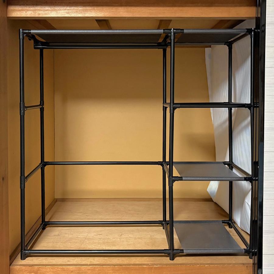 押し入れハンガーラックワイド3段 押し入れラック 押し入れ用 ハンガーラック 3段 |  | 06