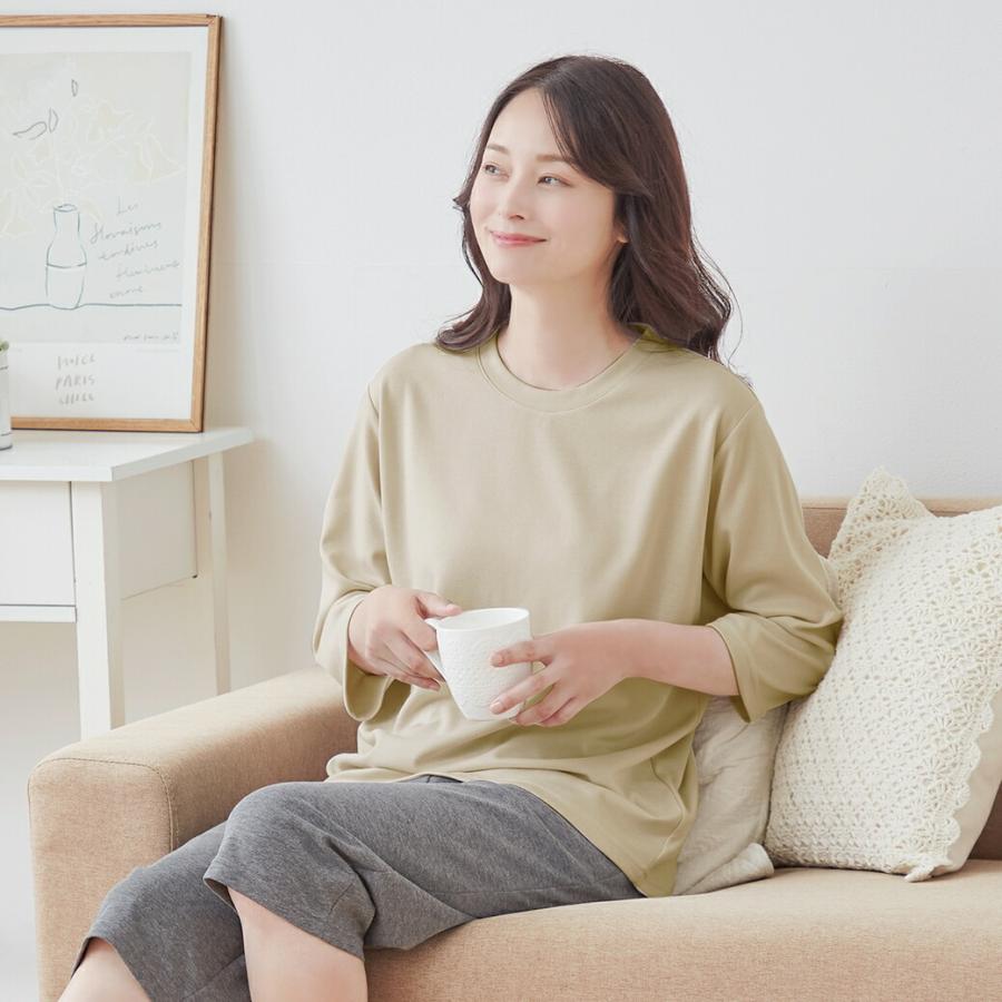リカバリーケアレディースゆったり7分袖シャツ 一般医療機器 疲労回復 リカバリーウェア リカバリーシャツ 7分袖 レディース |  | 06