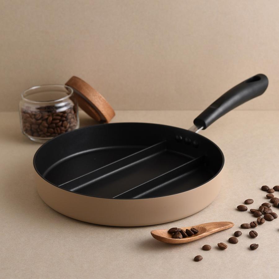 センターエッグトリプルパン 24cm 時短 仕切りフライパン 3品 時短料理 同時調理 |  | 14
