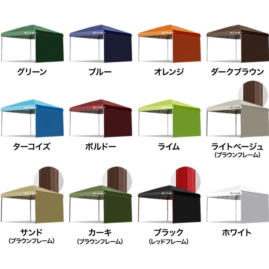 FIELDOOR タープテント 3m×3m ダークブラウン FIELDOOR（フィールドア） タープテント 3m FIELDOOR ワンタッチ