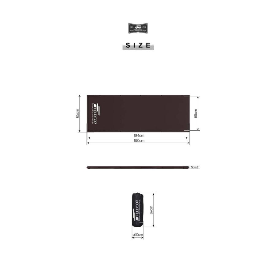 車中泊マット キャンプマット エアーマット エアマット キャンピングマット 車内泊 車 マットレス 5cm厚 Sサイズ 2個セット FIELDOOR 1年保証 送料無料 |  | 13