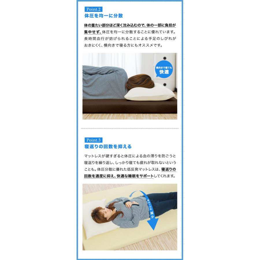 低反発マットレス セミダブル 低反発 マットレス 低反発マット 8cm 体