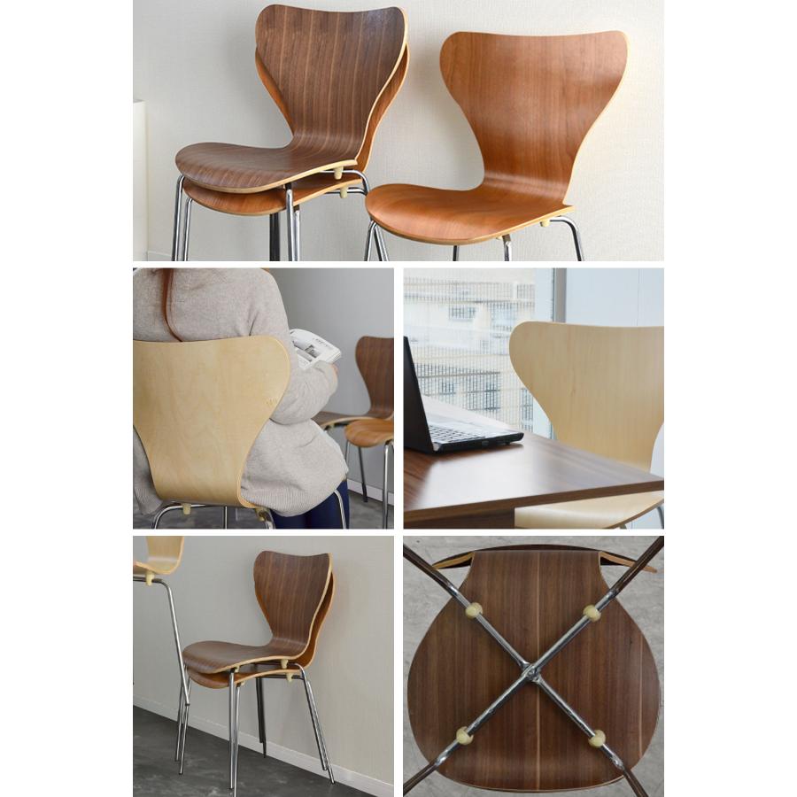 ダイニングチェア 2脚セット 北欧 プライウッド ダイニングチェア アルネ・ヤコブセン arne jacobsen リプロダクト 北欧家具 木製 天然木 1年保証 送料無料 | ARNE JACOBSEN | 05