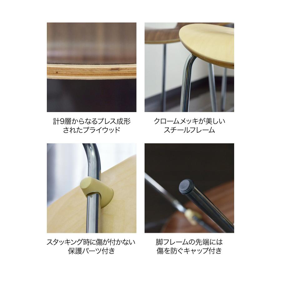 ダイニングチェア 4脚セット 北欧 プライウッド ダイニングチェア アルネ・ヤコブセン arne jacobsen リプロダクト 北欧家具 木製 天然木 1年保証 送料無料 | ARNE JACOBSEN | 07