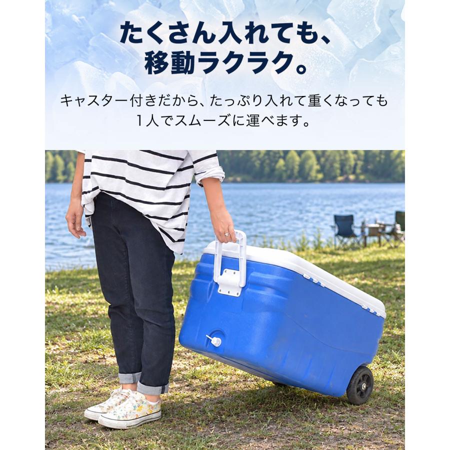 クーラーボックス キャスター付 80L 保冷 アウトドア キャンプ 釣り フィッシング 大型 車中泊 FIELDOOR 1年保証 送料無料 |  | 04