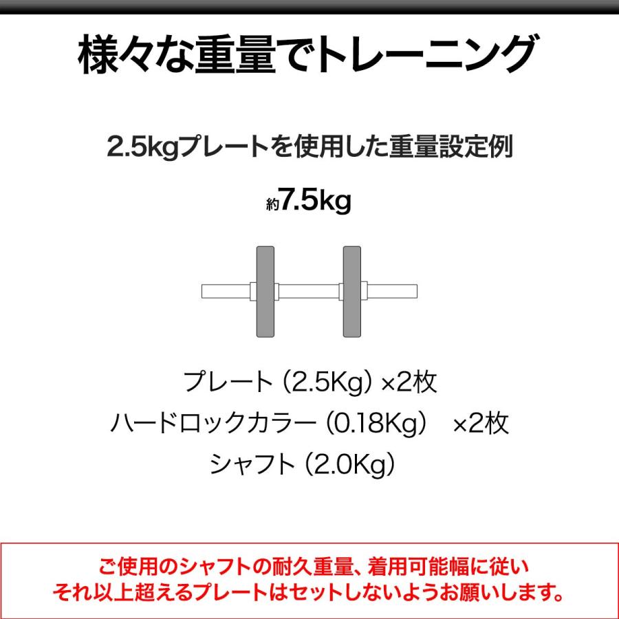 ダンベルセット用 2.5kg プレート 2個セット ウエイト 筋トレ 器具