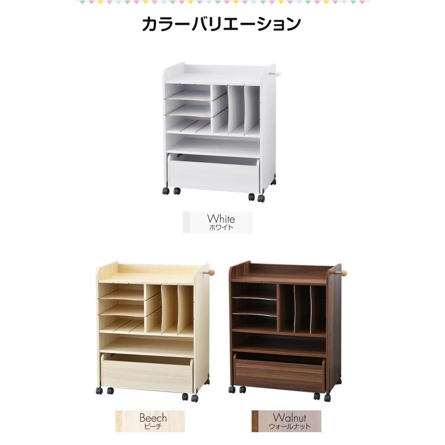 RiZKiZ ランドセルラック キャスター付き 2人用 ワイド 幅68.5cm×高さ