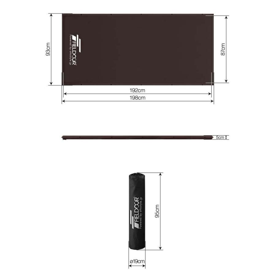 FIELDOOR（フィールドア） 車中泊マット キャンプマット 車中泊