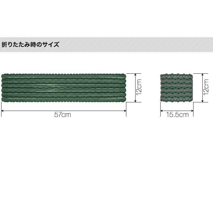 1年保証 レジャーマット レジャーシート 折りたたみ 厚手 厚さ2cm 軽量 キャンプマット テント アウトドア コンパクト収納 約190cm x 57cm x 2cm 送料無料｜maxshare｜10