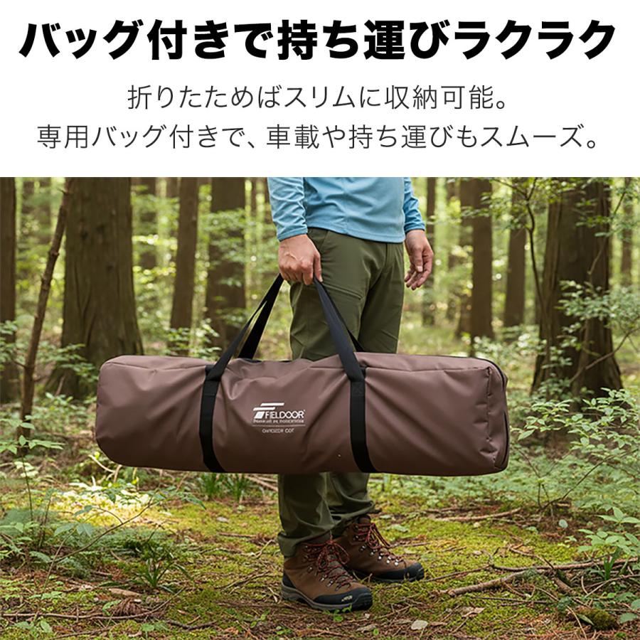 FIELDOOR（フィールドア） アウトドアベッド コット 190×64cm ノーマル