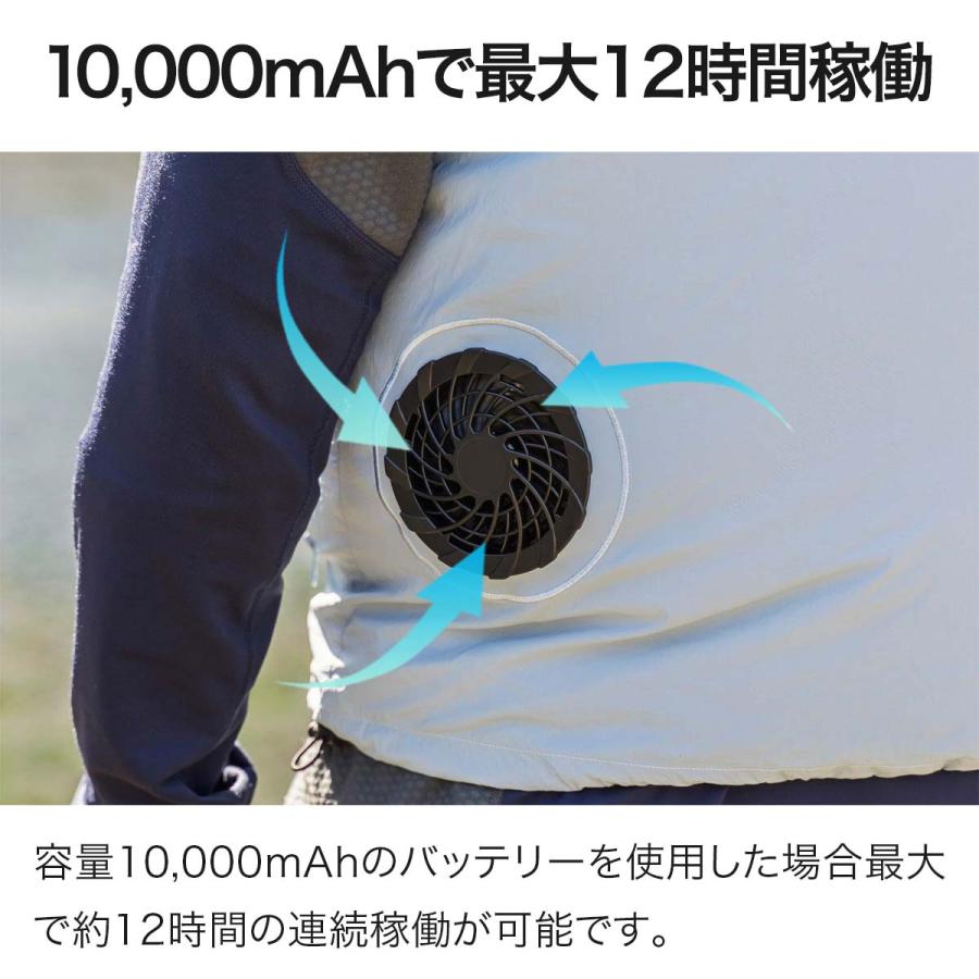 空調ウェア エアーファンベスト用 交換用 電動ファン2個＆リモコン