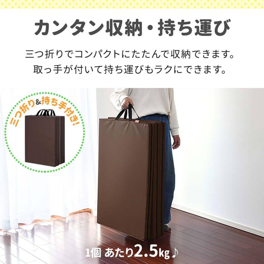 1年保証 折りたたみ プレイマット 大判 180cm×160cm 厚さ5cm 厚手 三つ折り ベビーマット プレイサークル クッションマット ベビー キッズ 赤ちゃん 送料無料｜maxshare｜06