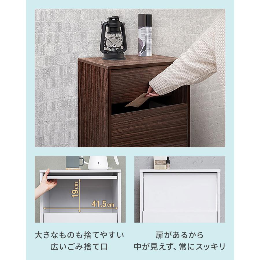新品 ゴミ箱 45リットル キャスター付き ふた付き スリム 分別 生ゴミ入れ ゴミ箱 プッシュ式 45リットル ダストボックス スリム ふた付き 大容量