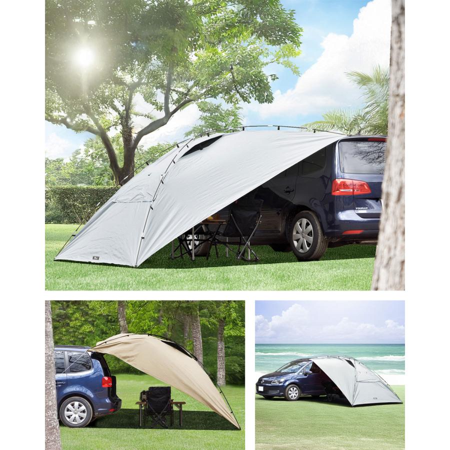 FIELDOOR ヤフー1位 カーサイドタープ 遮熱 遮光 250cm×350cm 車