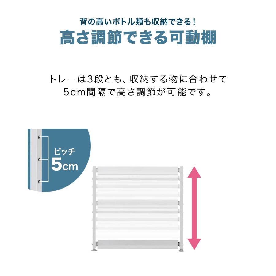 シンク下 収納 ラック 引き出し スライド スライドラック キッチン収納