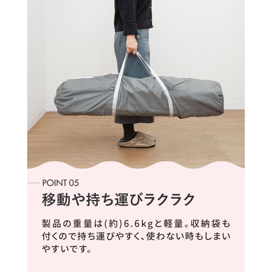 RiZKiZ ベビーサークル 折りたたみ メッシュ 洗える 四角 簡単 置く