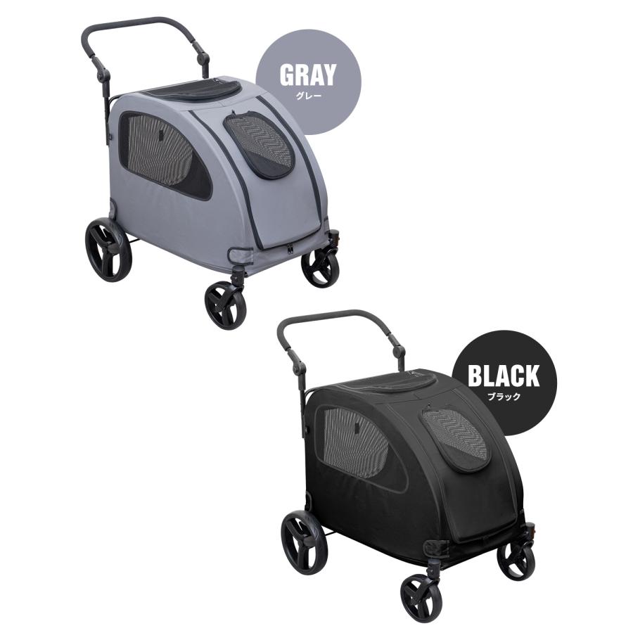 値下げ　 大型犬用ペットカート 赤と黒 80x65x59cm 大型犬用ペットカート 赤と黒 80x65x59cm