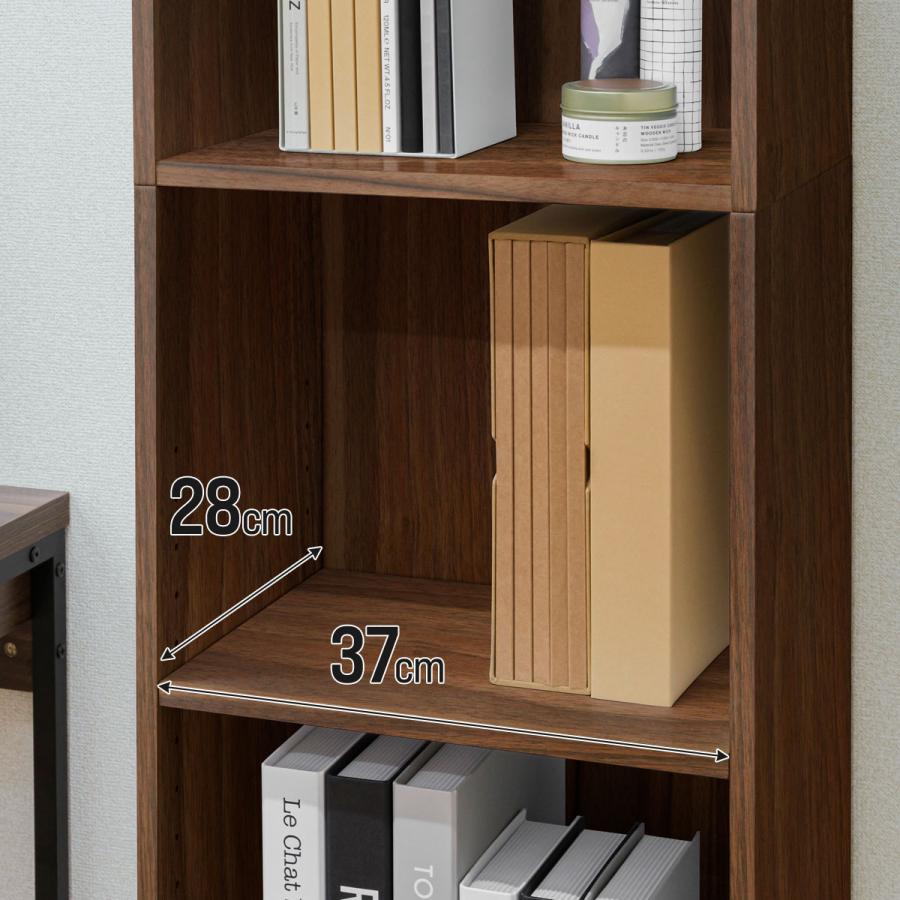 カラーボックス 本棚 5段 7段 幅40×奥行30cm 高さ170cm ハイタイプ A4