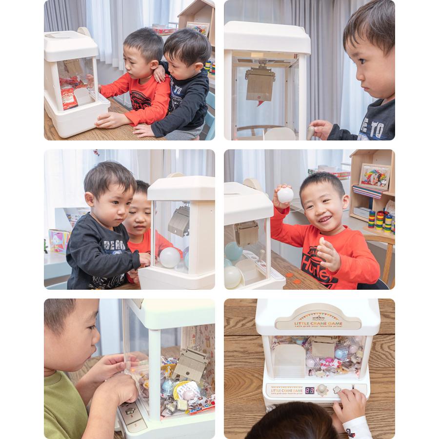 RiZKiZ 1年保証 クレーンゲーム機 おもちゃ 本体 専用コイン付き 音が