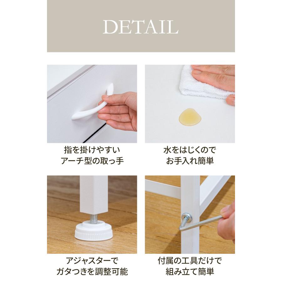 チェスト 白 3段 収納 ローチェスト タンス 幅100cm×奥行30cm 高さ61cm