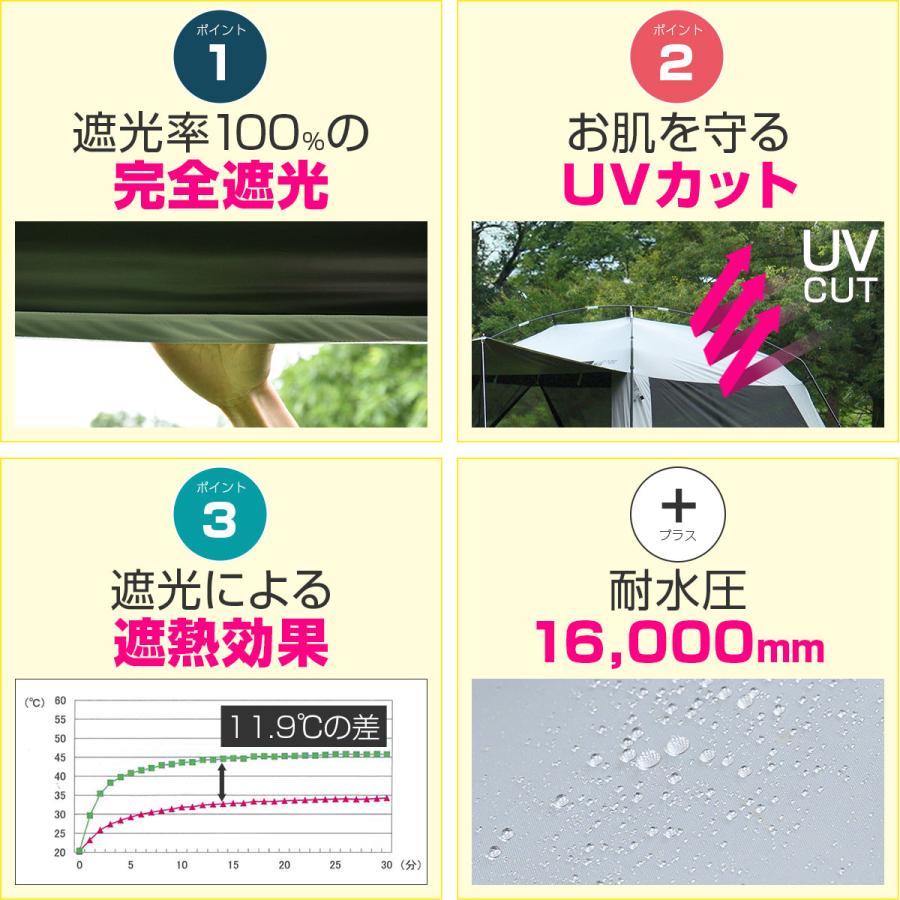 FIELDOOR ヤフー1位 スクリーンタープ スクリーンテント 日よけ