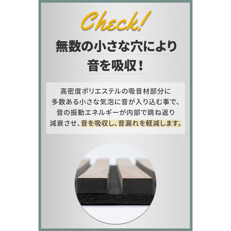 吸音パネル 吸音材 80×30cm 6枚組 吸音ボード 壁 ウォールパネル 壁