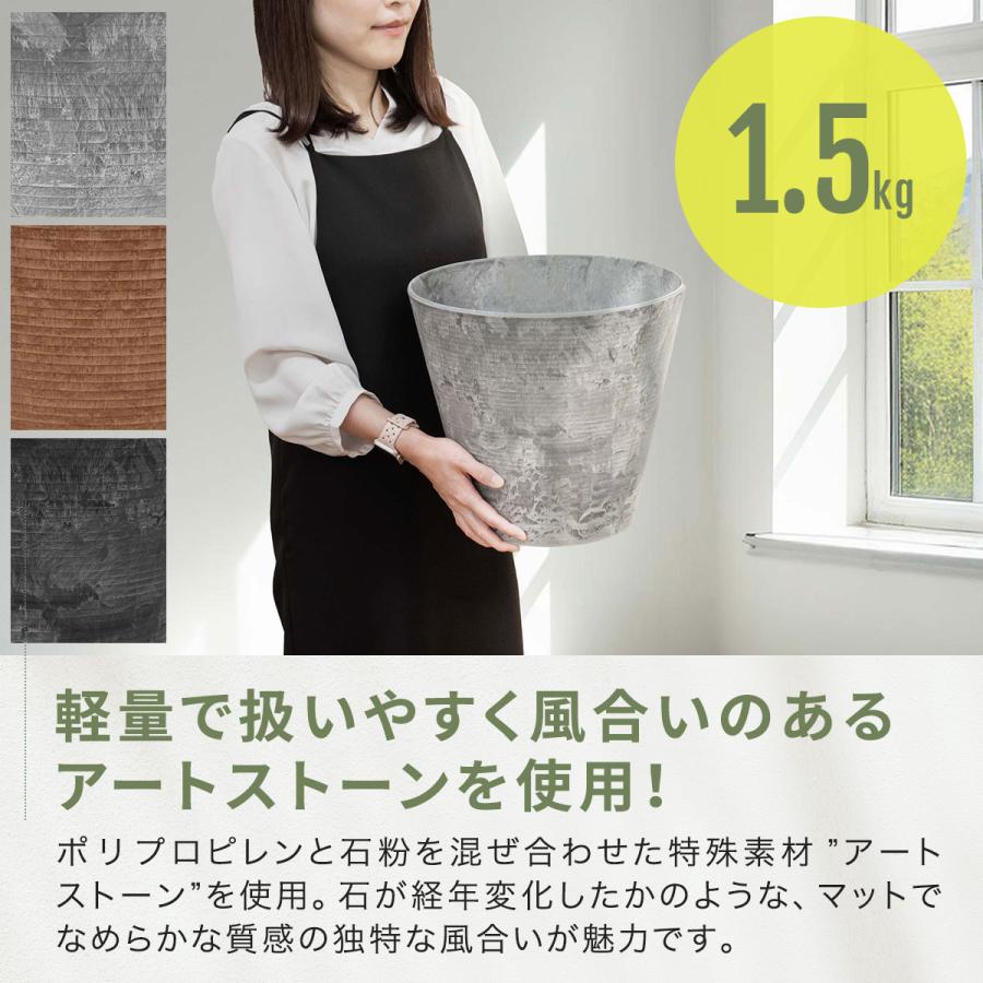 【RHS】 ラウンドボックス 32 おしゃれ 可愛い 鉢植え 植木鉢 鉢 プランター 大型 スリム 直径32cm×29cm 丸 ラウンド プランター