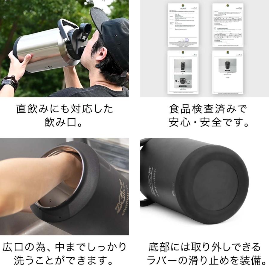 ヤフー1位 アイスコンテナ 3.8L ウォータージャグ 小型 キャンプ用 氷入れ アウトドア 保冷 保温 水筒 広口 大容量 ステンレス 真空断熱  FIELDOOR 送料無料 | FIELDOOR | 05