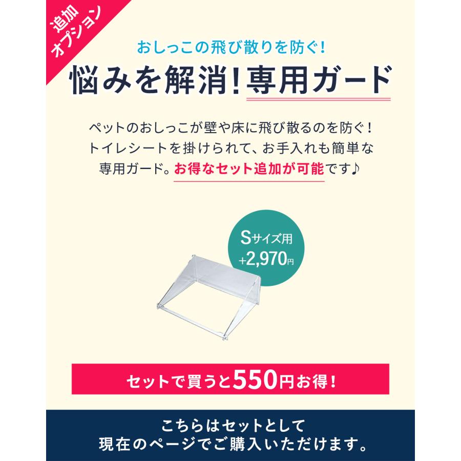犬 トイレトレー アクリル製 Sサイズ 48cm×36cm/レギュラーシーツ用