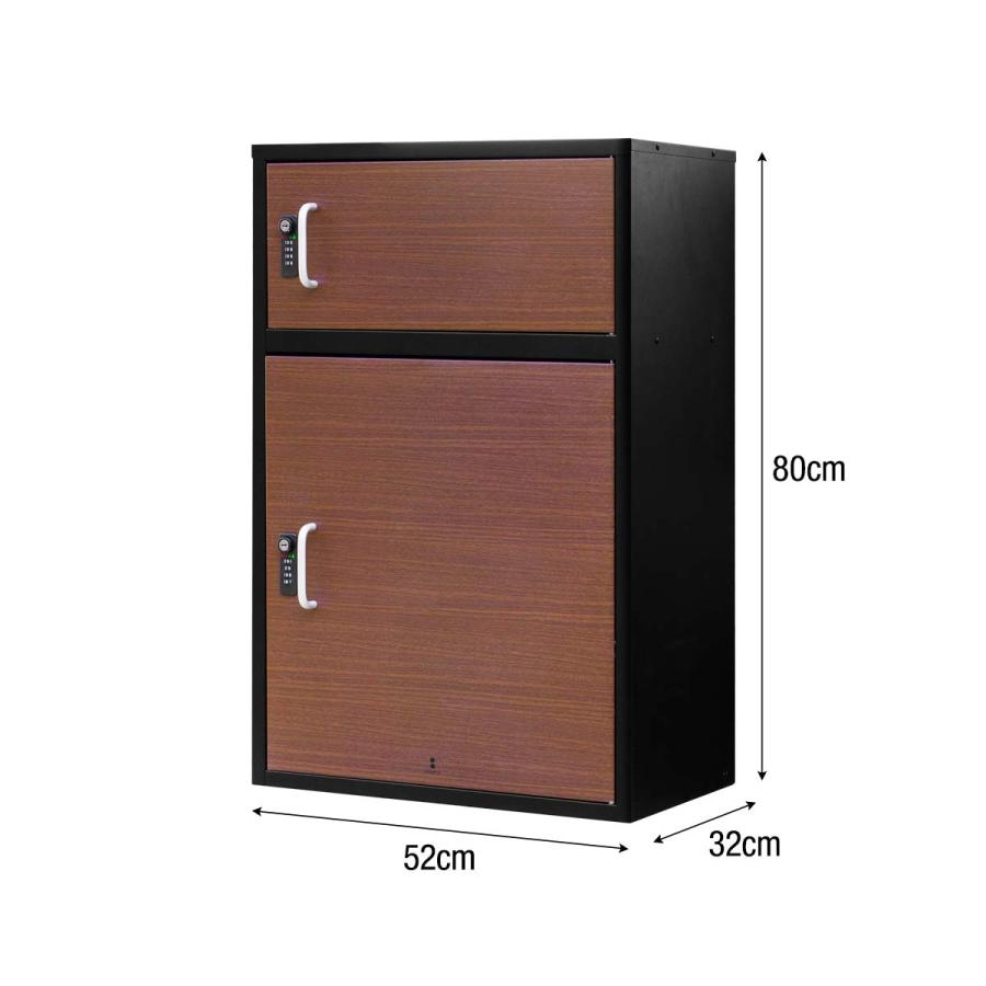 宅配ボックス 大容量 2段 大型 一戸建て用 幅52cm×奥行32cm×高さ 宅配ボックス 大容量 2段 大型 一戸建て用 幅52cm×奥行32cm×高さ