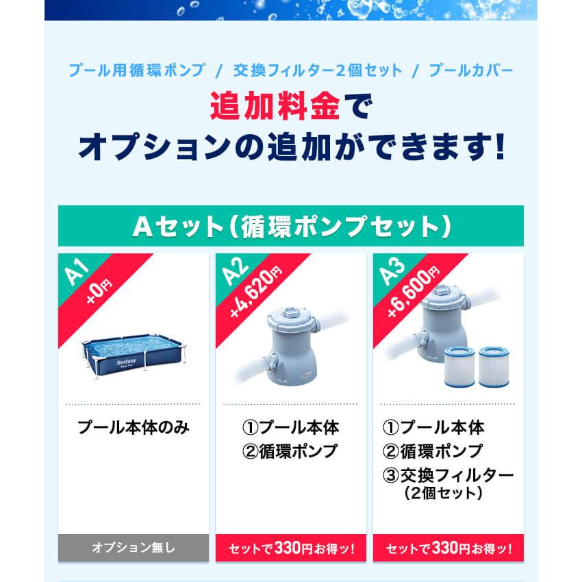 プール ビニールプール 2.2m×1.5m 長方形 Bestway フレームプール レジャープール 家庭用プール キッズ 子供用プール 水遊び ペット 1年保証 送料無料