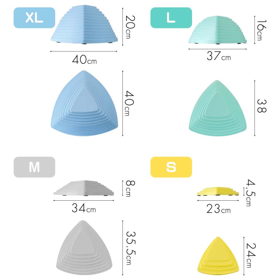 1年保証 バランスストーン 11点セット 三角 川石飛び 遊び おもちゃ 室内 屋外 玩具 遊具 アスレチック 安全 バランスボード 体幹 集中力 RiZKiZ 送料無料｜maxshare｜07
