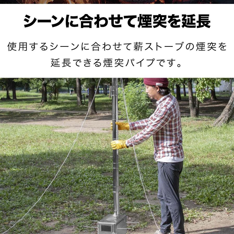 薪ストーブ用 延長煙突パイプ 直径6cm×長さ30cm 1本 ステンレス製