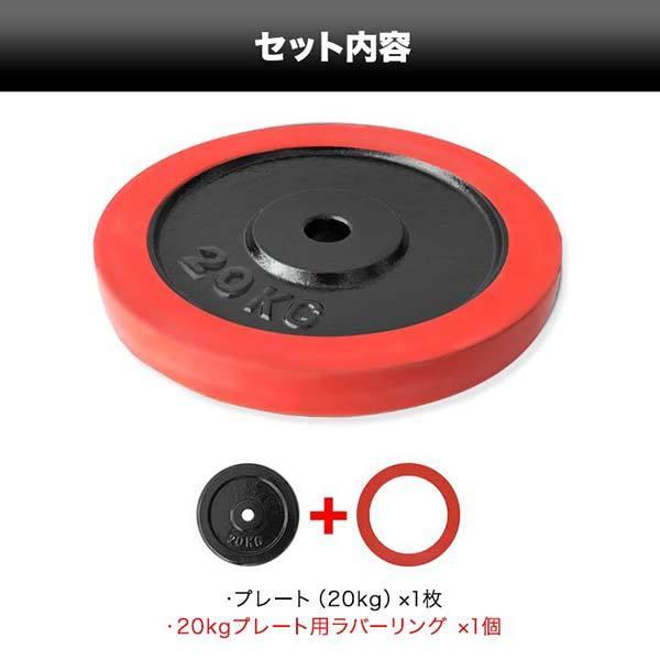 FIELDOOR（フィールドア） バーベル 用 プレート 20kg 1枚 単品