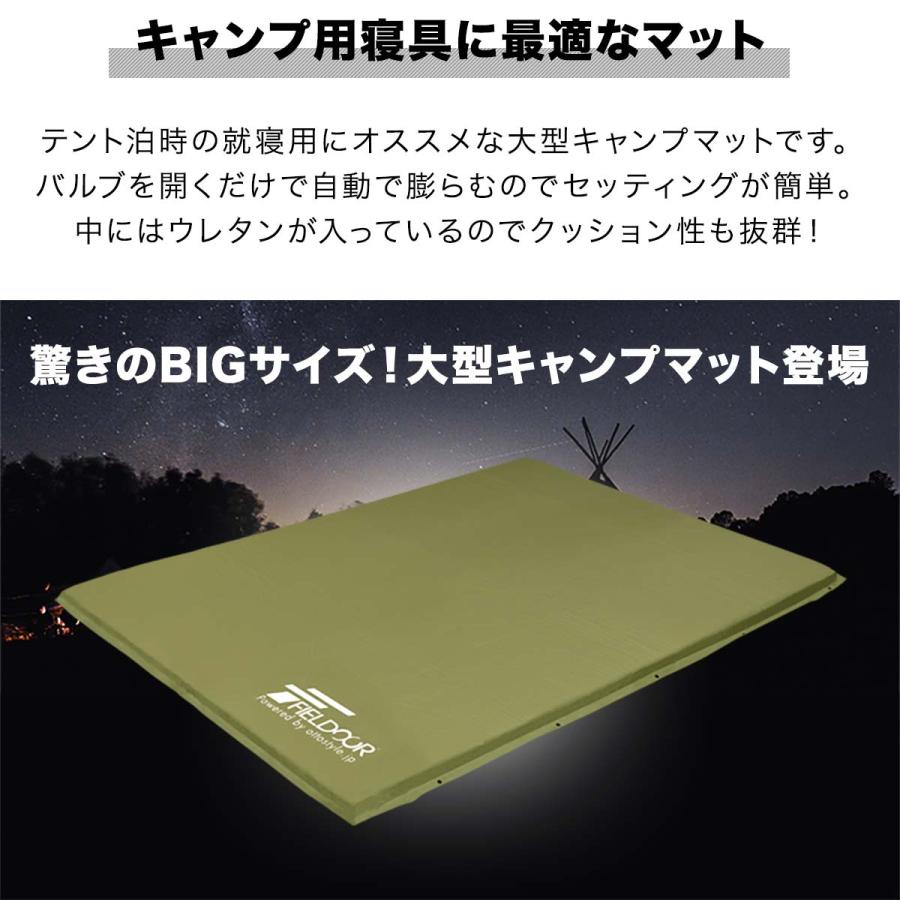 FIELDOOR 車中泊マット　厚さ10センチ　Mサイズ FIELDOOR 1年保証 車中泊マット キャンプマット 厚さ 10cm M