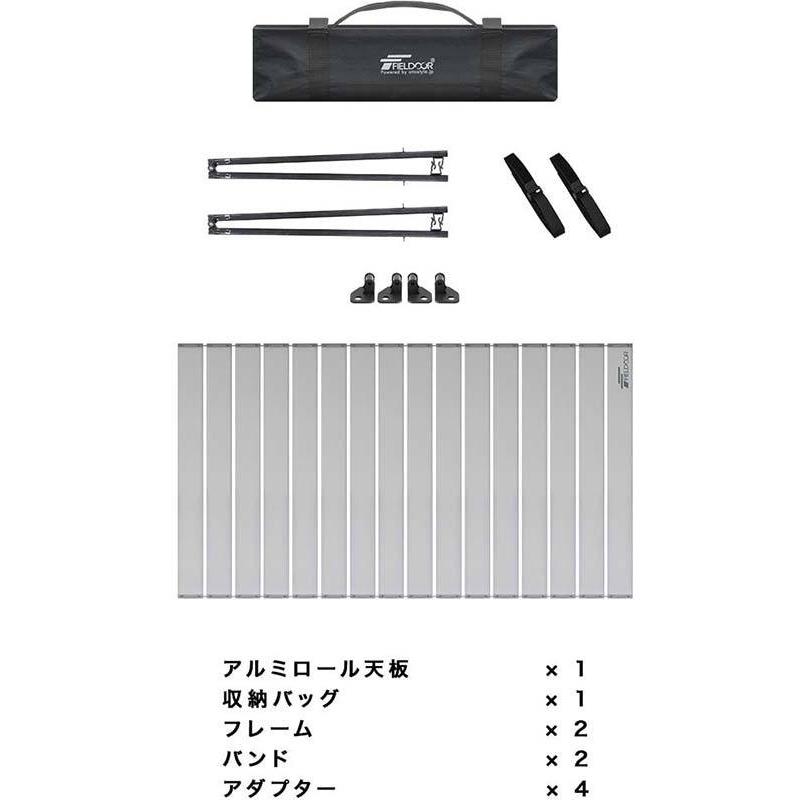 FIELDOOR（フィールドア） キャリーワゴンテーブル キャリーカート