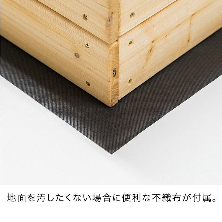 1年保証 砂場 蓋付き カバー シート 庭 木製 113x113x23cm 砂場遊び すな場 すなば 家庭用 おうち 家 室内 フタ付き 木製 柵 ボールプール おすすめ  送料無料｜maxshare｜08