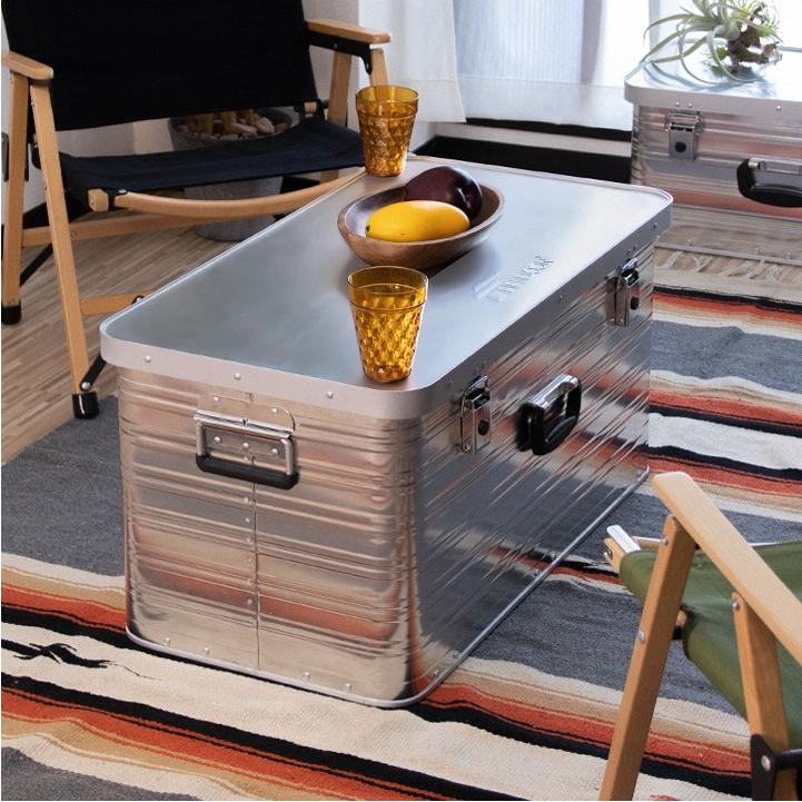 FIELDDOOR アルミコンテナボックス M 54L FIELDOOR コンテナボックス 収納ボックス アウトドア 収納ケース