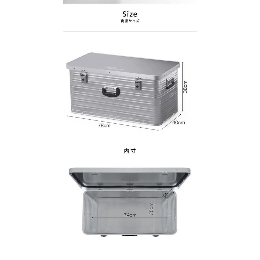 FIELDOOR コンテナボックス 収納ボックス アウトドア 収納ケース