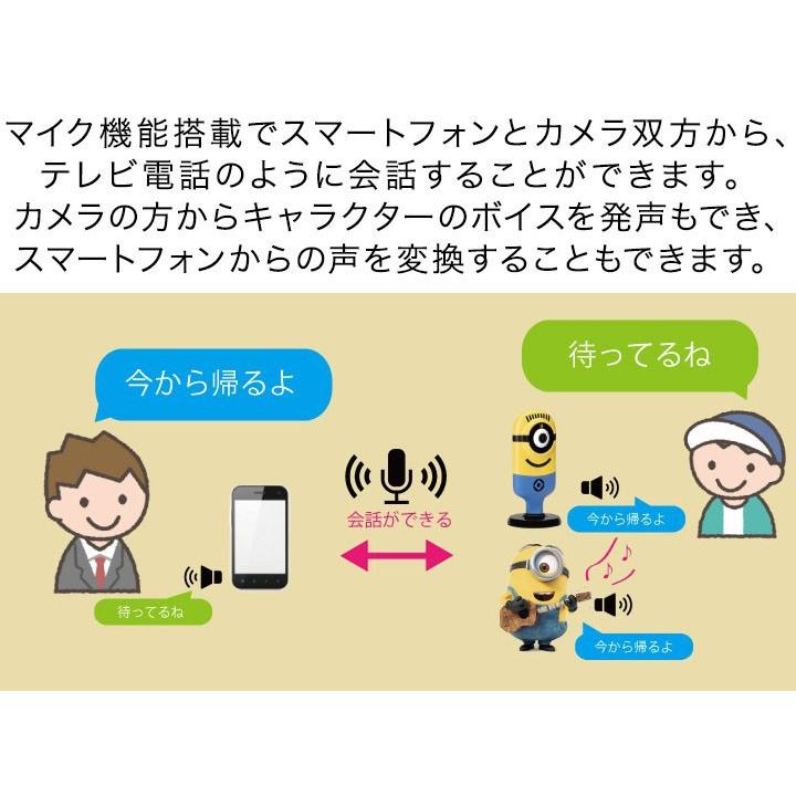 1年保証 ネットワークカメラ Wi-Fi クラウドカメラ ウェブカメラ web ベビーモニター ペット 見守り 会話 録画 tend ミニオンズ スマートフォン 送料無料｜maxshare｜15