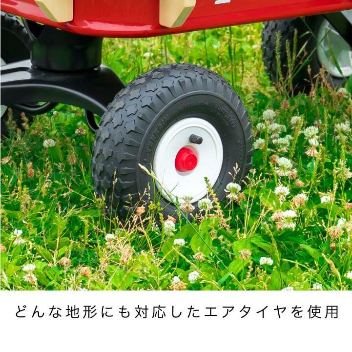 キャリーカート キャリーワゴン 台車 折りたたみ Radio Flyer 32Z 子供 おしゃれ 大型タイヤ ウッド 木枠 乗用玩具 2人乗り ラジオフライヤー 1年保証 送料無料_15