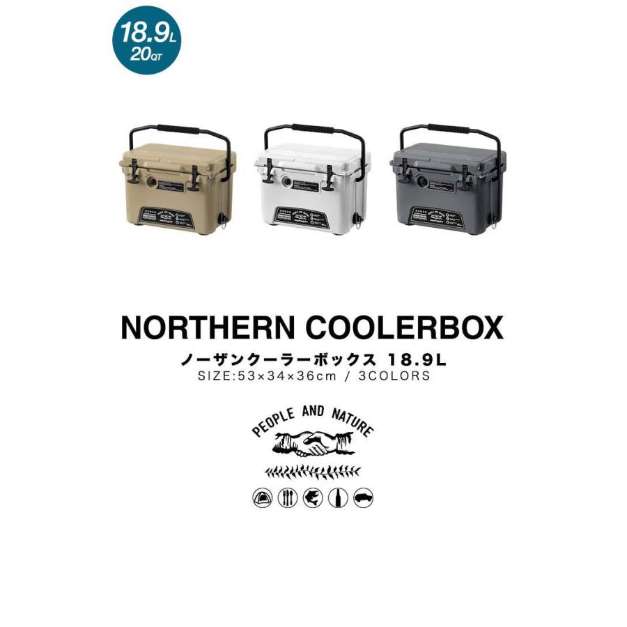 FIELDOOR - フィールドア（FIELDOOR）クーラー18.9グレー Amazon | FIELDOOR ノーザンクーラーボックス 【容量18.9L