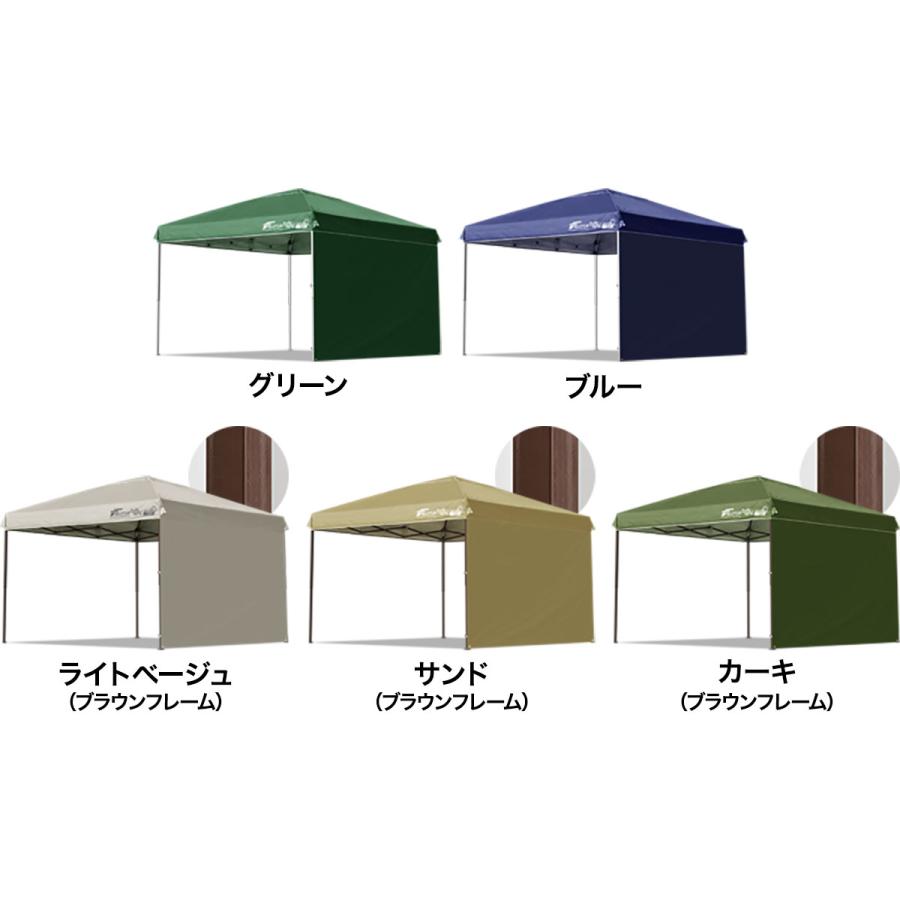 【ビス】FIELDOOR ワンタッチタープテント シェード 収納バッグ付 FIELDOOR（フィールドア） ワンタッチタープテント 2.5m×2.5m 横幕