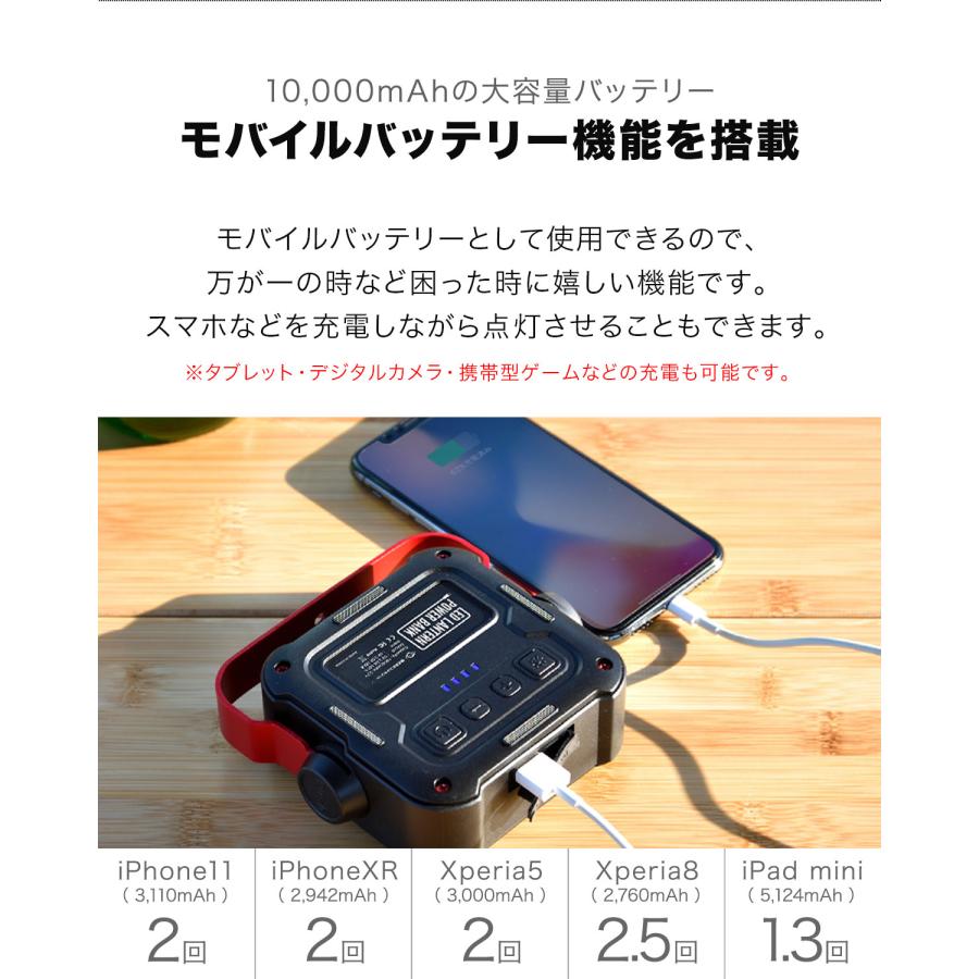FIELDOOR（フィールドア） LEDランタン ライト 2個組 充電式 モバイル