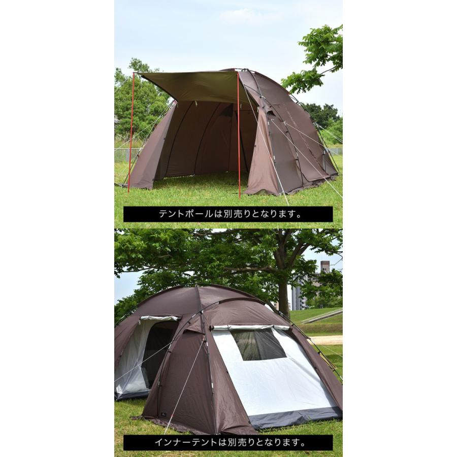 1年保証 テント ドーム型 ファミリー 2ルームテント 560 ドームテント 560cm × 260cm 大型 4人用 5人用 6人用 シェルターテント 耐水 遮熱 UVカット 送料無料｜maxshare｜12
