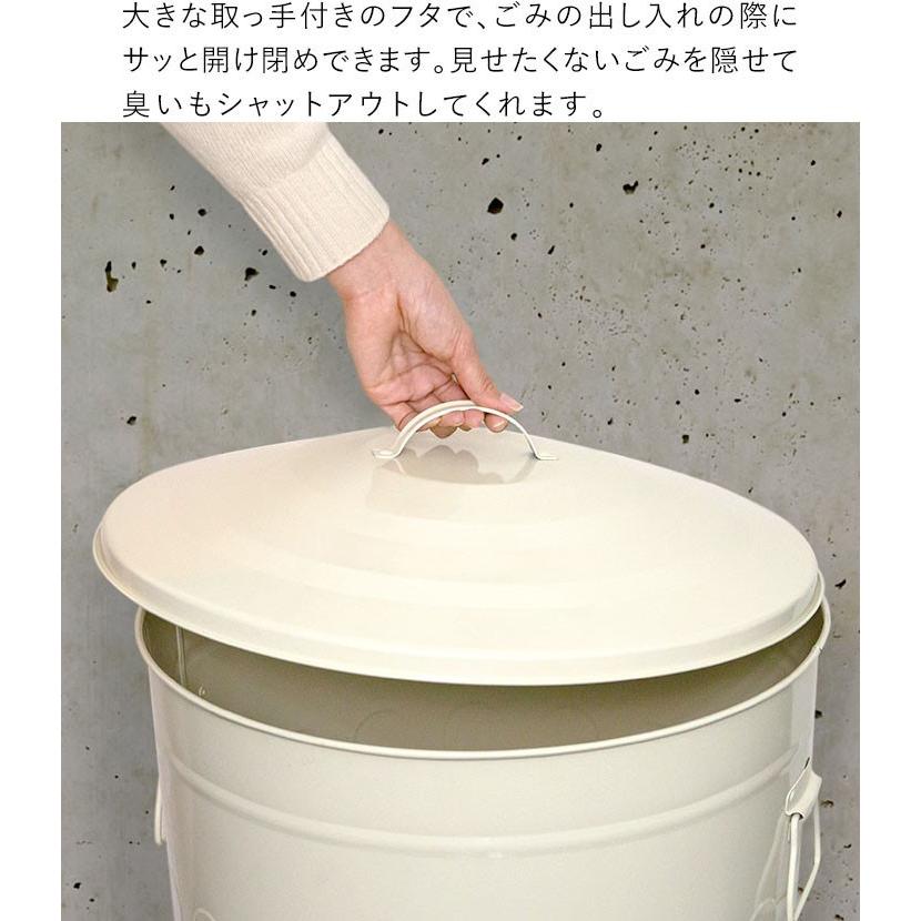 1年保証 ゴミ箱 ごみ箱 おしゃれ キッチン ダストボックス ふた付き 64リットル バケツ くず箱 70Lゴミ袋対応 大型 臭い防止 かわいい レトロ クラシ 送料無料｜maxshare｜07