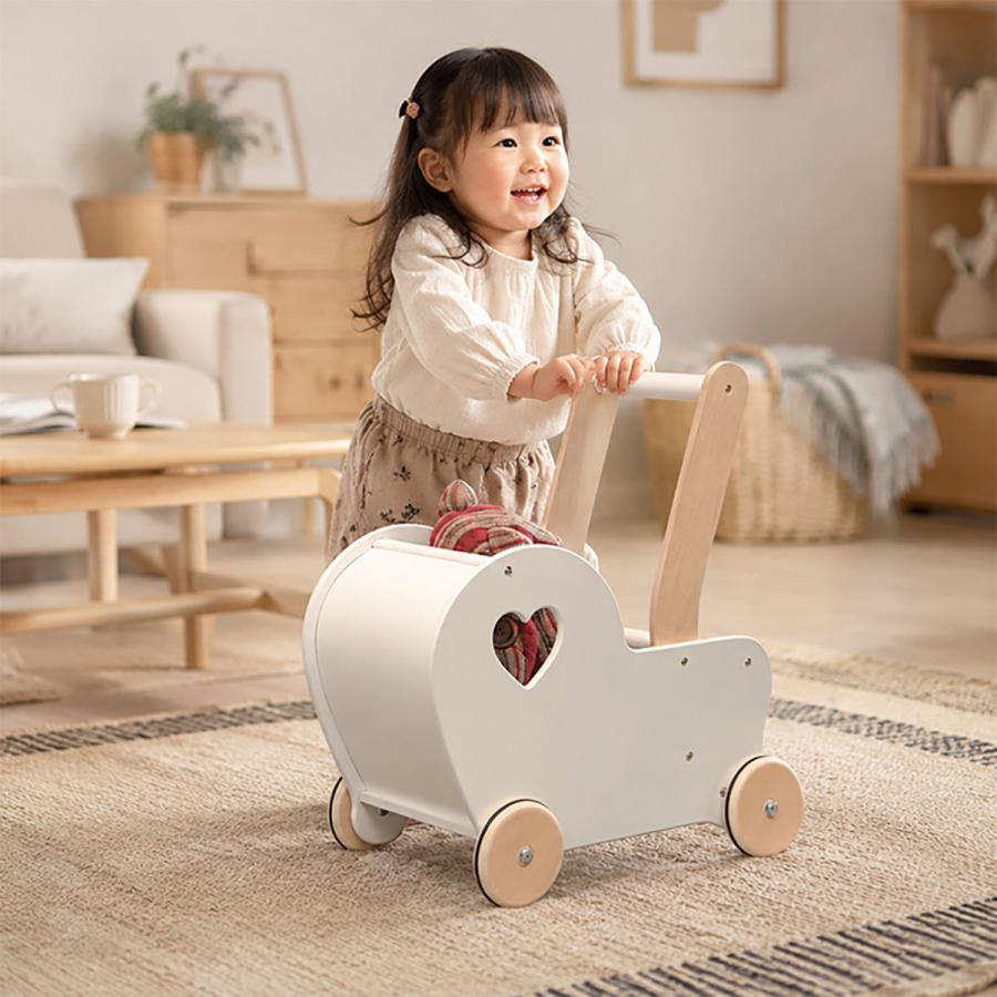 Moover ムーバー ドールプラムハート 乳母車 人形用ベビーカー 手押し