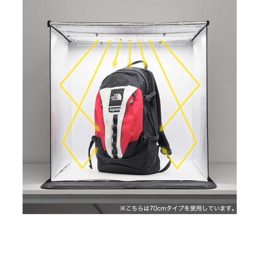 1年保証 撮影ボックス 撮影キット 撮影ブース 60x60cm LEDライト付き 背景布 スクリーン 3枚付き 折りたたみ 写真 撮影 スタジオ ブース ボックス ミ 送料無料｜maxshare｜06