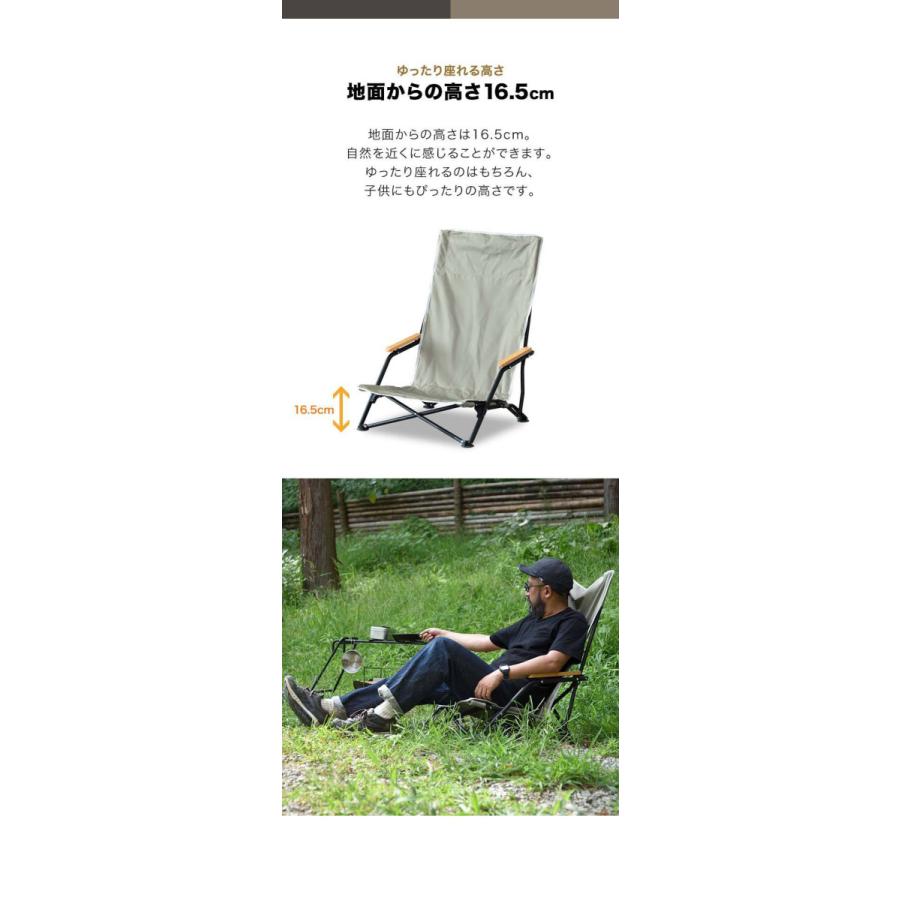 FIELDOOR アウトドアチェア ローチェア TC 焚火に強い 難燃 FIELDOOR アウトドアチェア ローチェア TC 焚火に強い 難燃